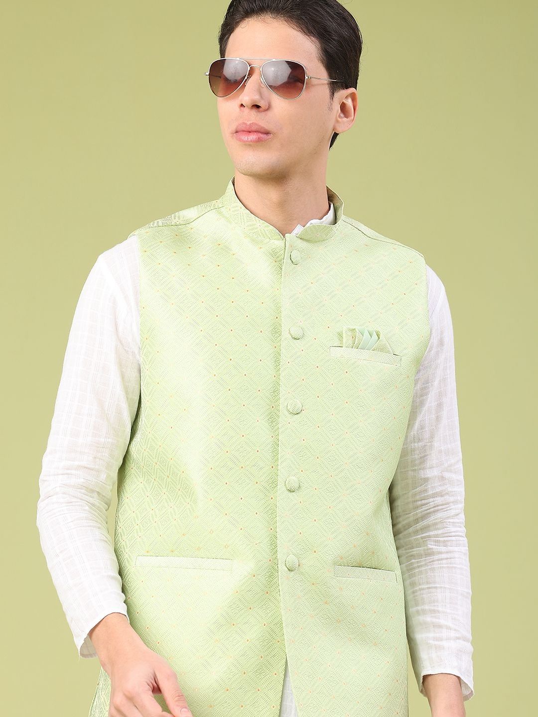 V-Mart Woven Nehru Jackets-picture-31