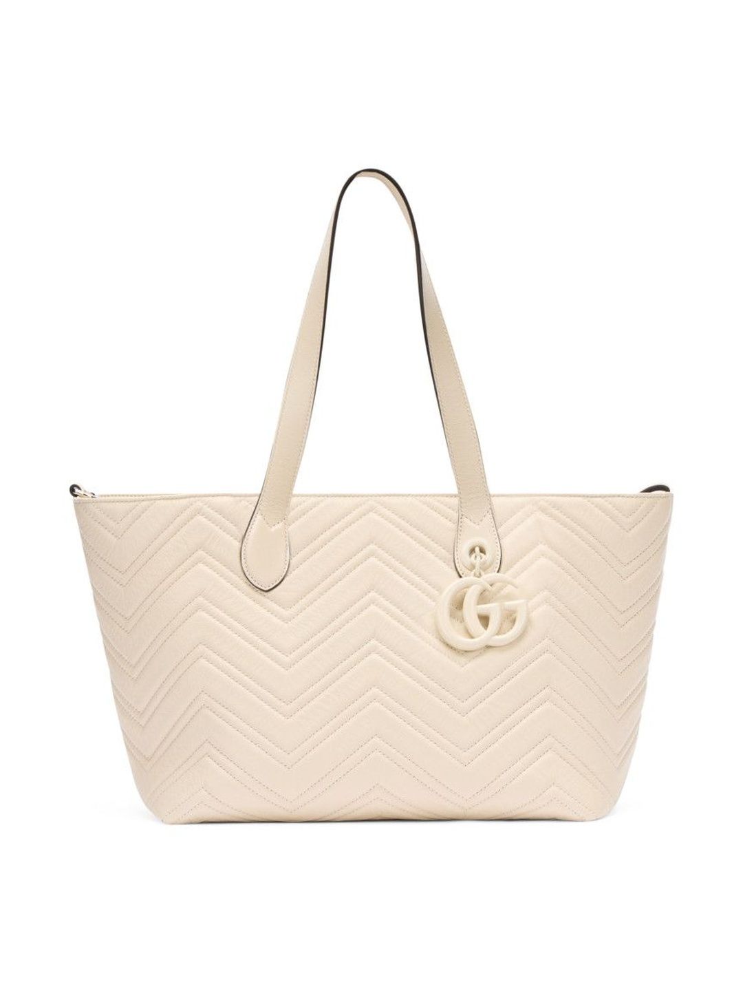 Gucci Women Cream Leather Handbags-picture-16