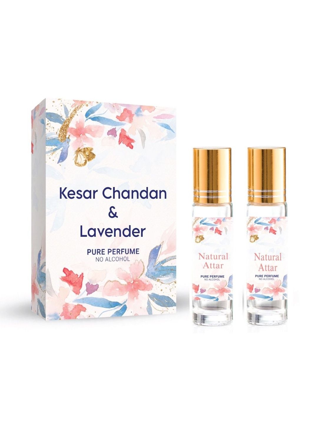 THE RUPAWAT Perfumery House Set Of 2 Kesar Chandan & Lavender Alcohol Free Attar-6ml Each-image-11