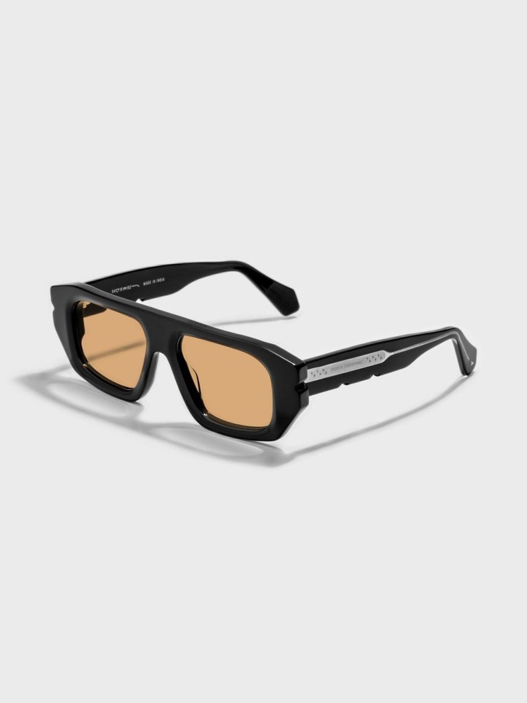 SAM & MARSHALL Unisex Orange Lens & Black Rectangle Sunglasses with-picture-56