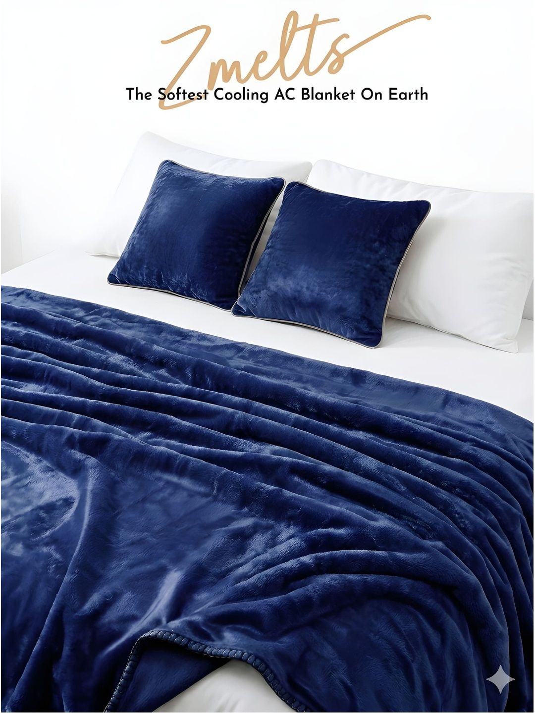 Zarf Blue & White Solid Cotton 5 Piece Single Superfine Bedding Set-picture-29