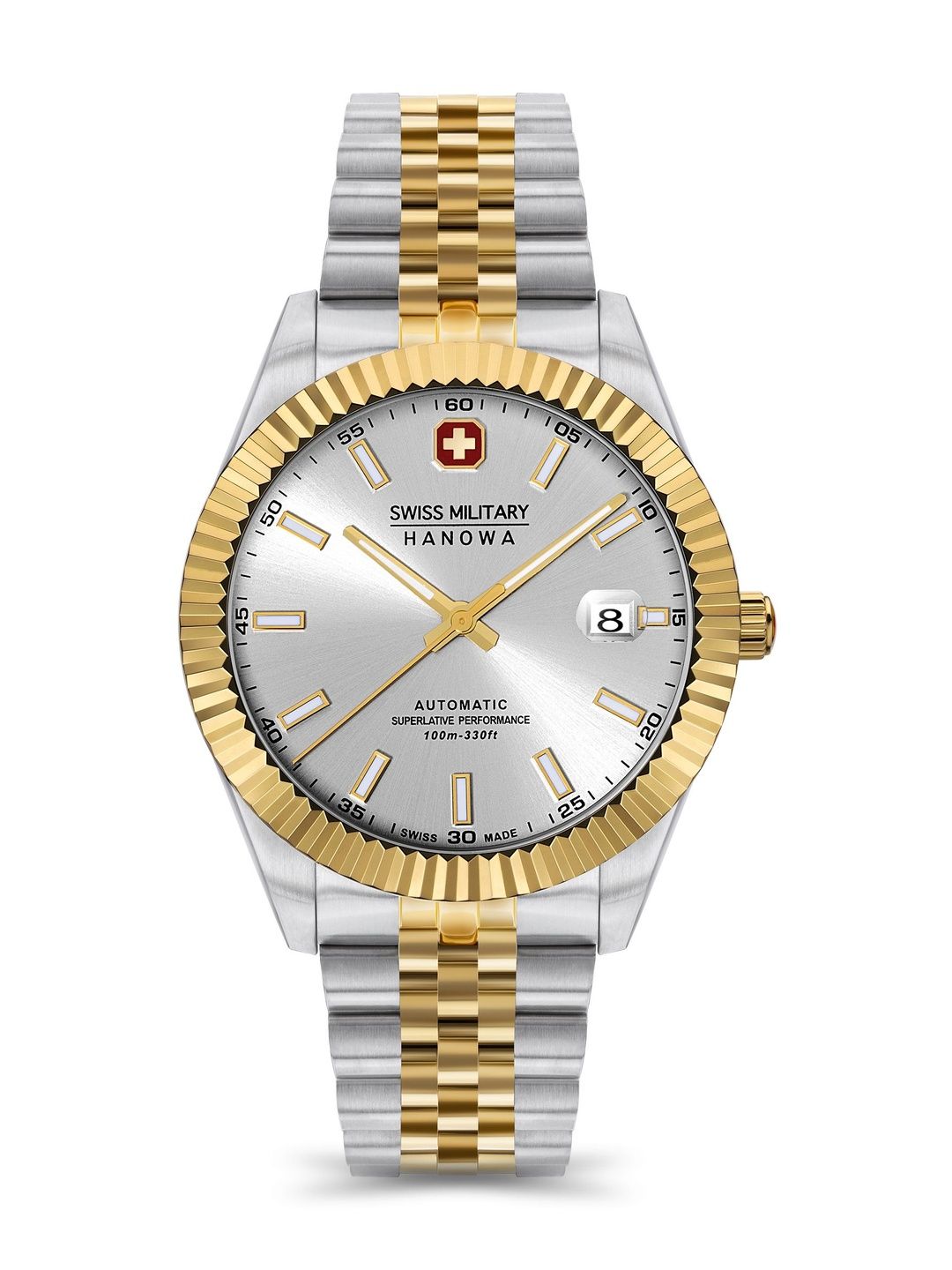SWISS MILITARY HANOWA Men Dial & Stainless Steel Bracelet Style Straps Analogue Automatic Motion Powered Watch-picture-42