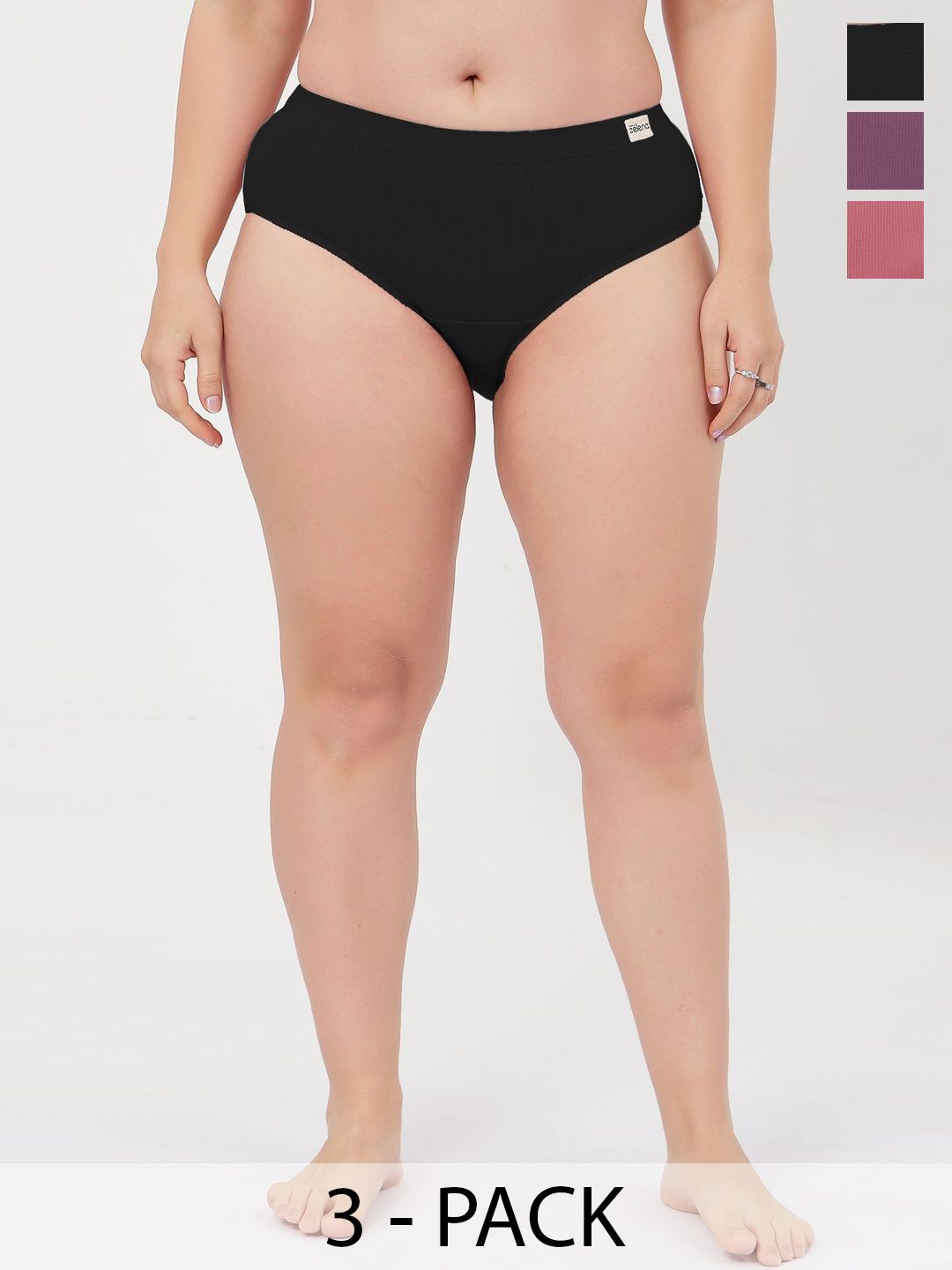 House Of Zelena Women Pack Of 3 Mid-Rise Briefs-picture-23