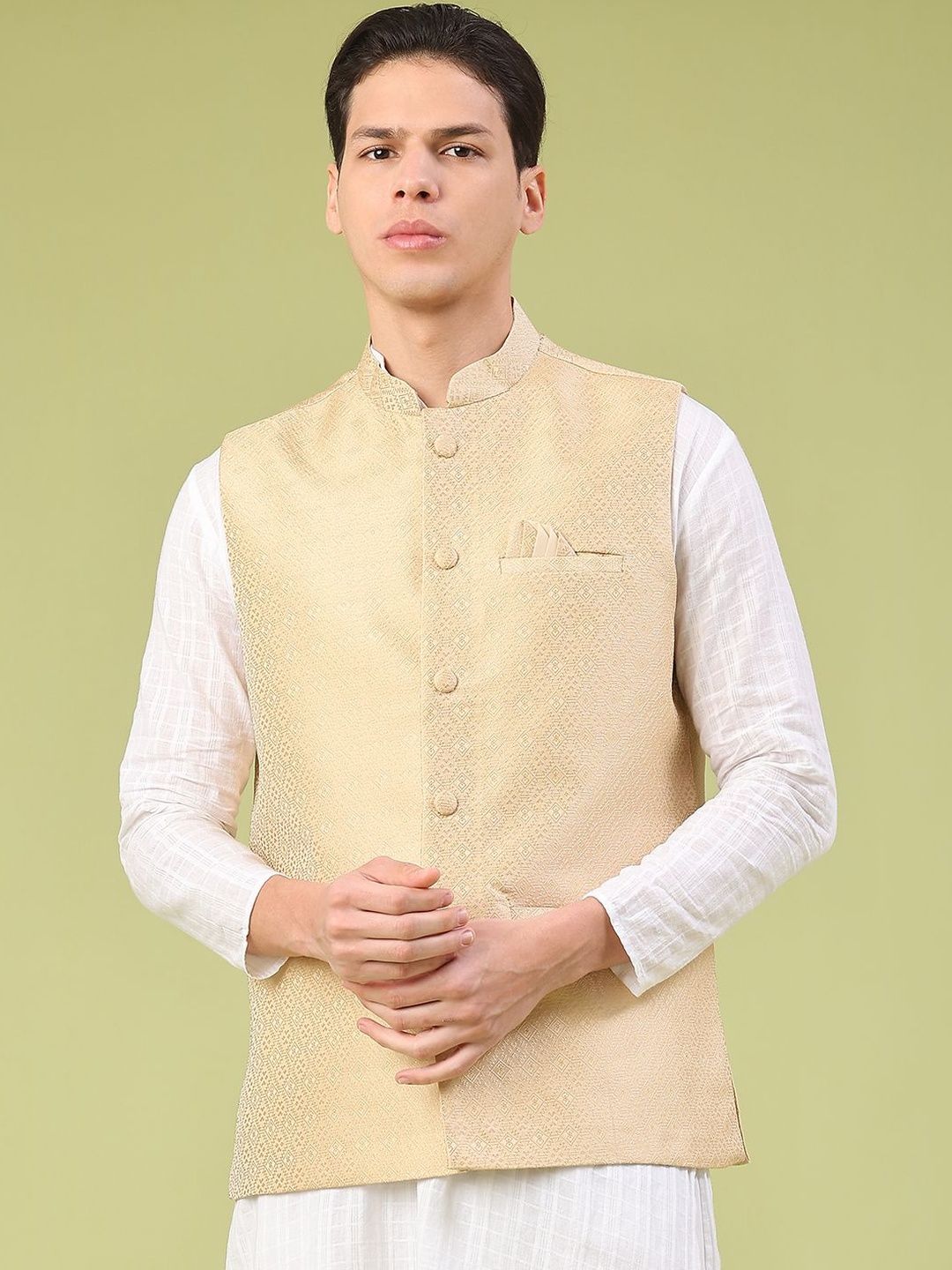 V-Mart Men Woven Nehru Jackets-picture-29