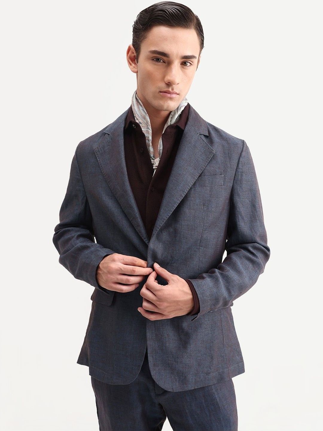 RARE RABBIT Notched Lapel Single-Breasted Blazer-picture-12