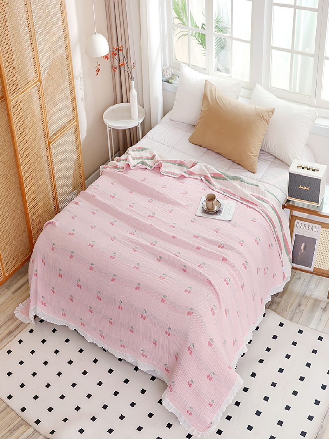 JC HOME Pink Mild Winter 300 GSM Quilt-picture-43