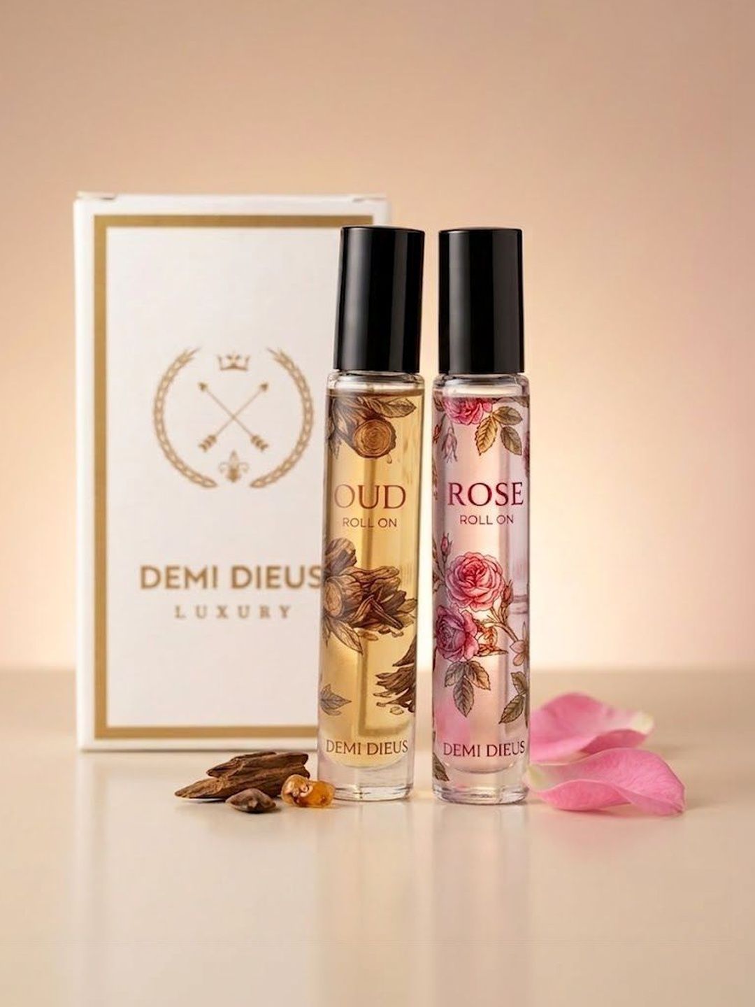 DEMI DIEUS Set Of 2 Rose & Oud Long Lasting Roll-On Attar - 8 ml Each-picture-57