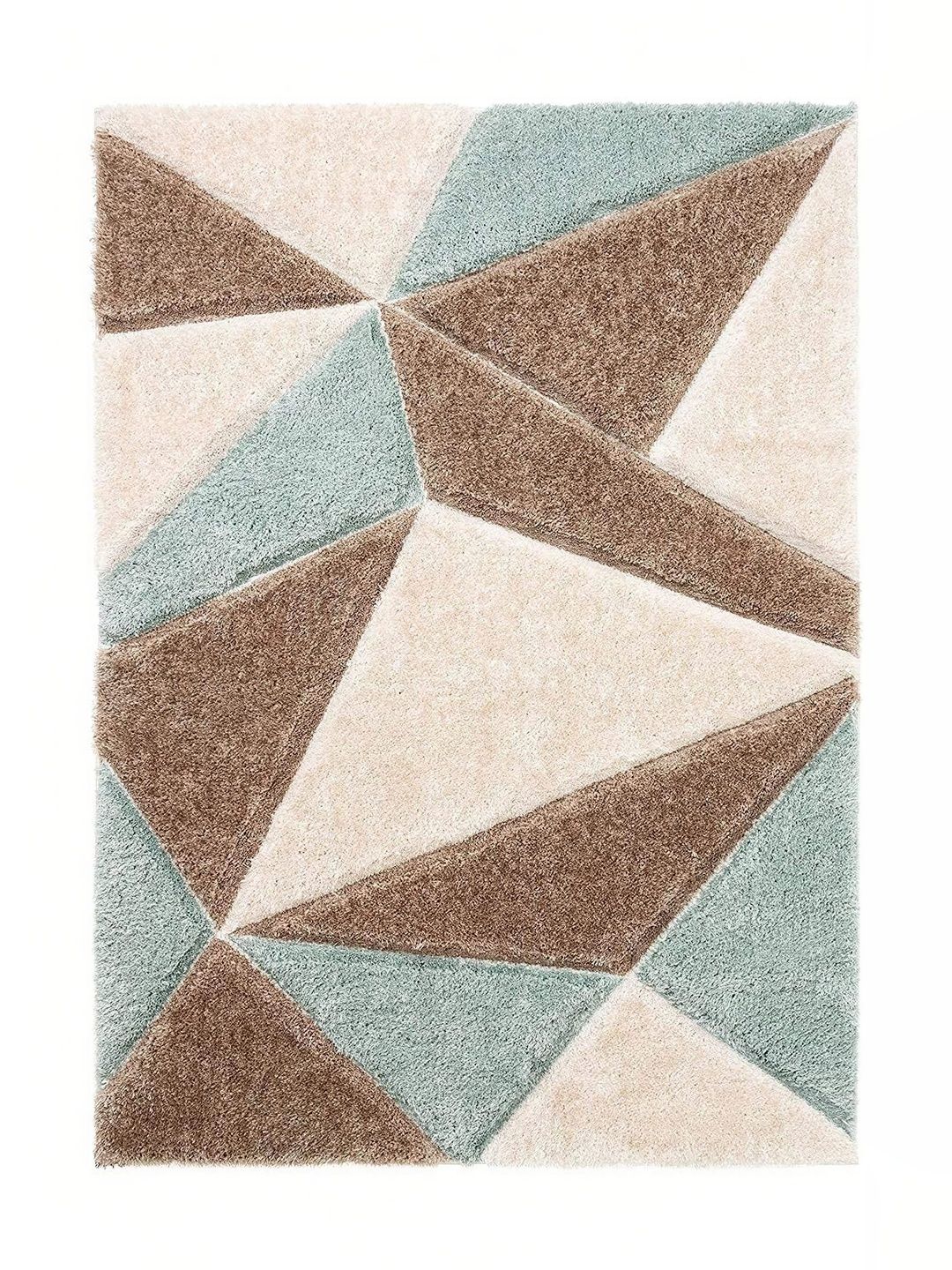KAYNAT CARPET Multicoloured Geometric Anti-Skid Polyester Carpet-image-49