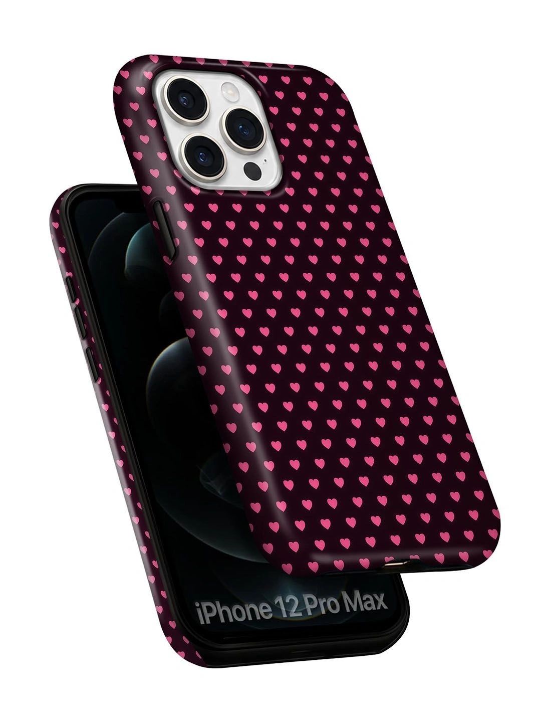 QRIOH Geometric Printed iPhone 12 Pro Max Back Case Mobile Accessories-image-47