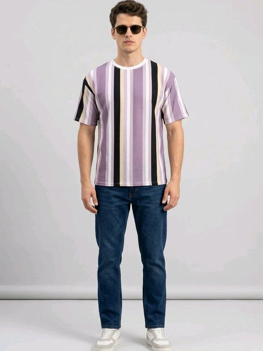 Metronaut Men Striped Pure Cotton T-shirt-picture-21