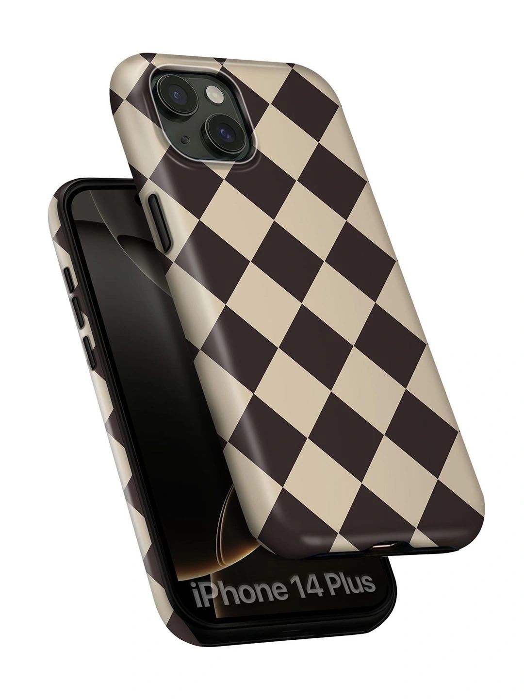 QRIOH Geometric Printed iPhone 14 Plus Back Case Mobile Accessories-picture-54