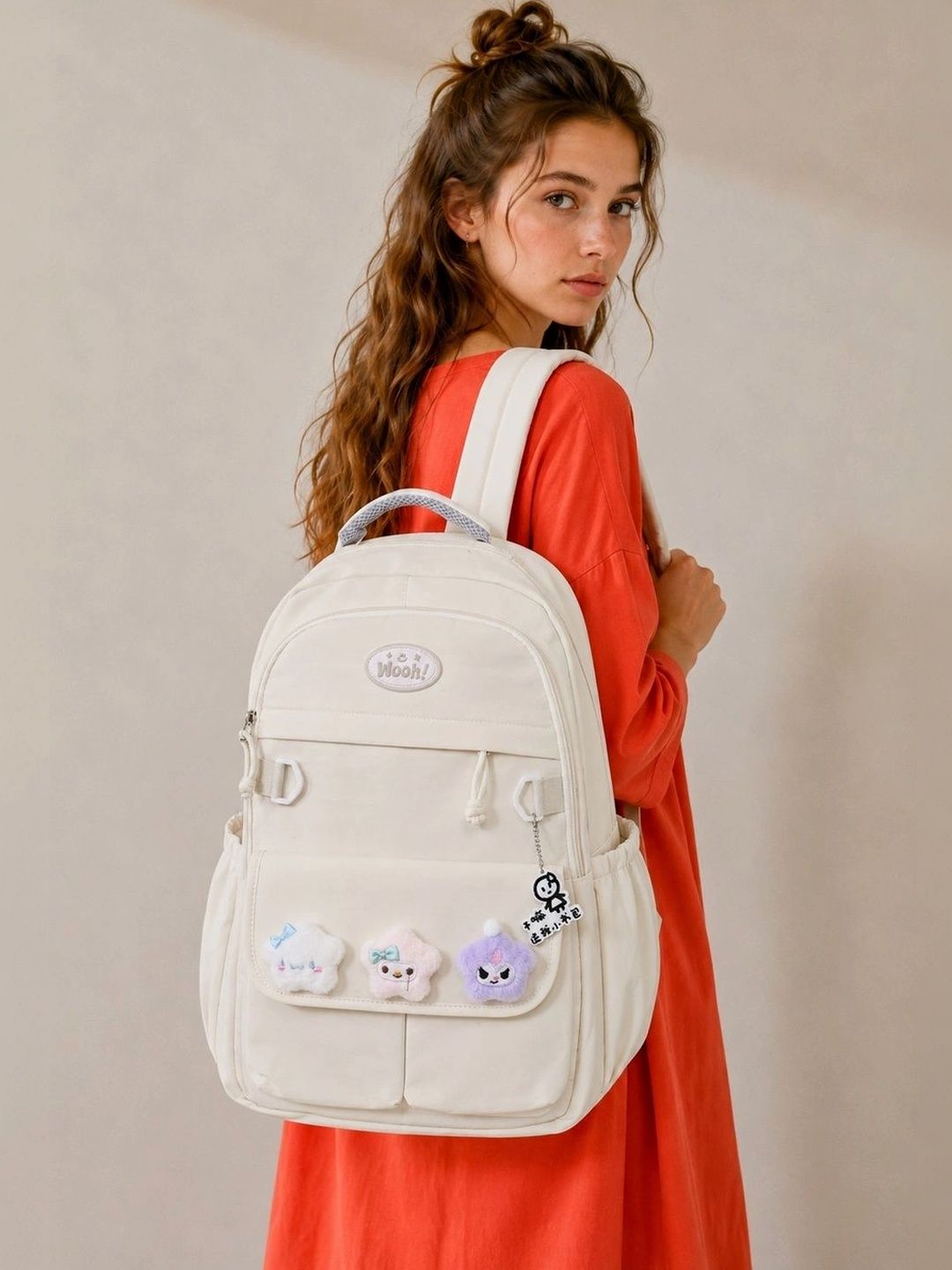 Donicy Women Brand Logo Embellished Backpack-picture-36