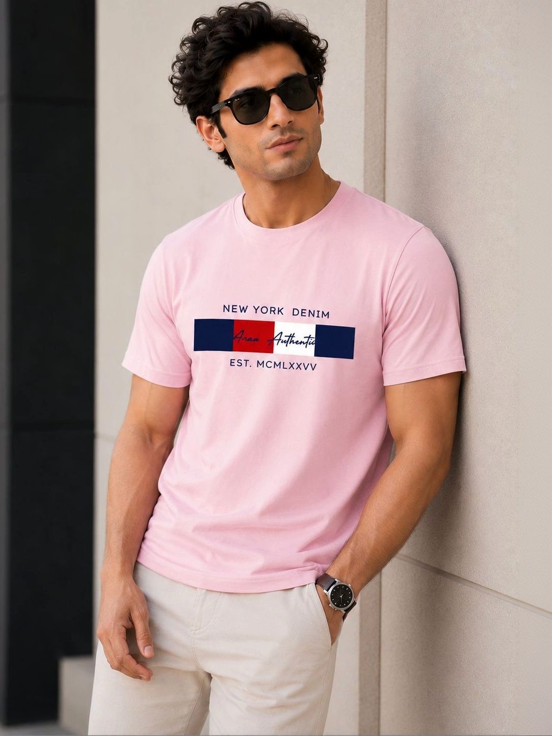 MOSSMOOR Men Brand Logo Printed T-shirt-picture-45