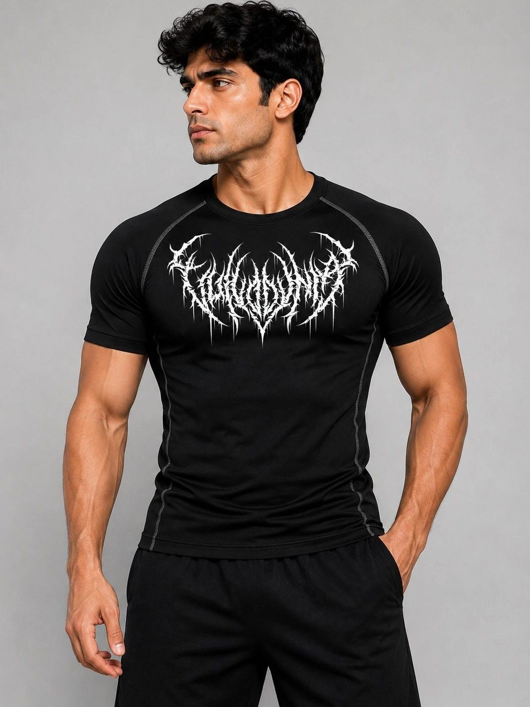 WAYUP Men Printed Dri-FIT Compression T-shirt-picture-45
