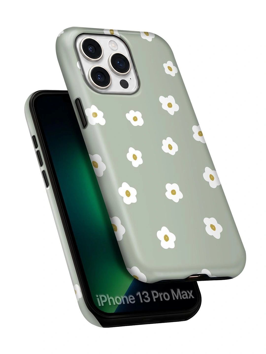 QRIOH Floral Printed iPhone 13 Pro Max Back Case Mobile Accessories-picture-33