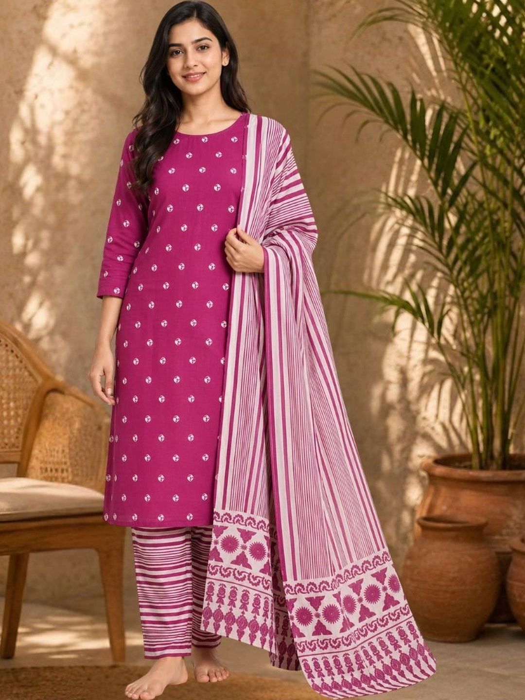 Dhaaga Ghar Printed Unstitched Dress Material-picture-53