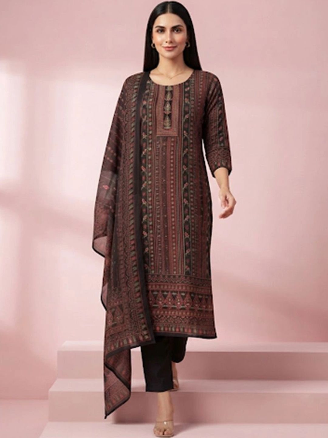 gokurtis Ethnic Motifs Printed Pure Cotton Blend Handloom Kurti-picture-22