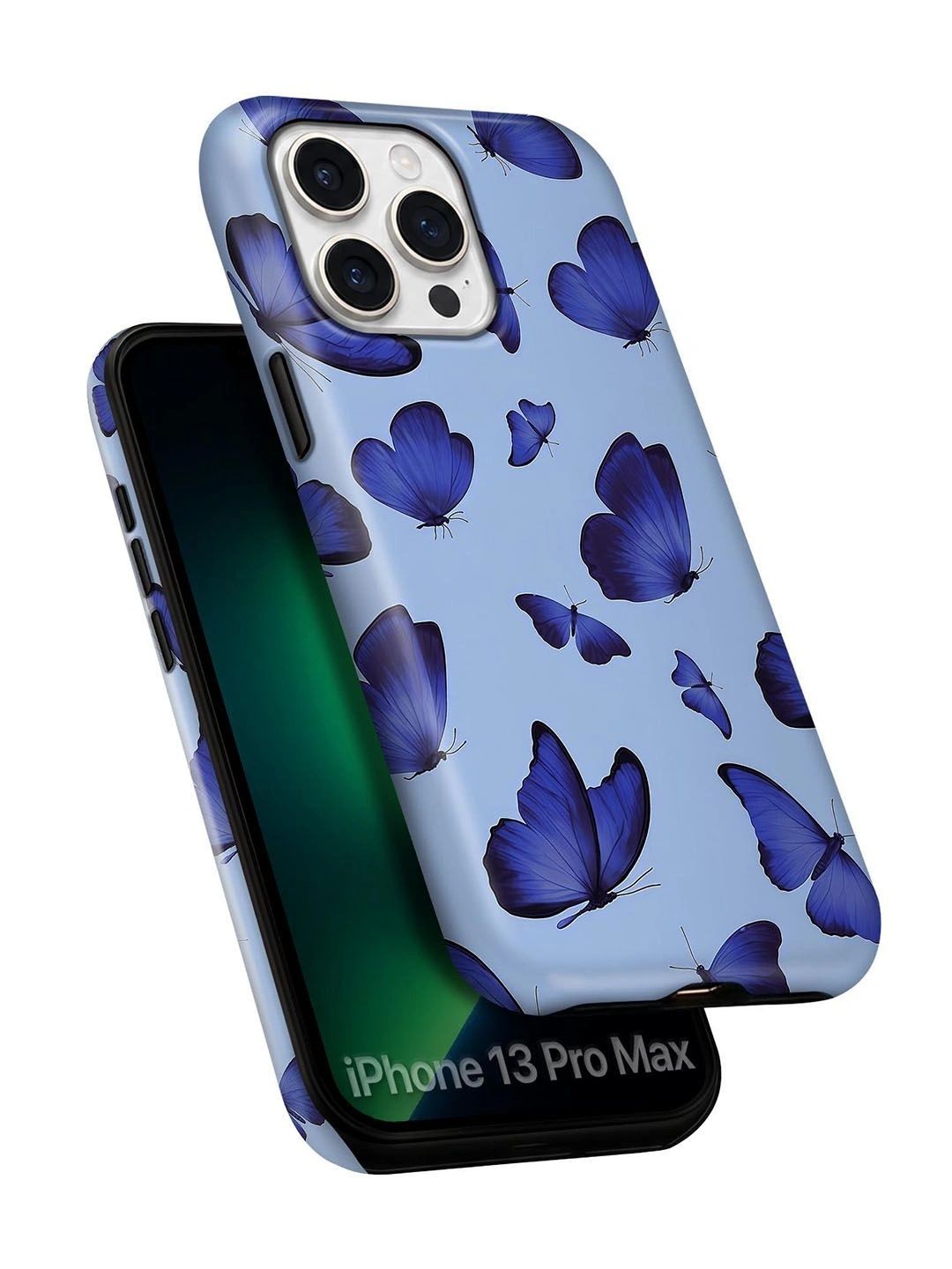 QRIOH Floral Printed iPhone 13 Pro Max Back Case Mobile Accessories-picture-37