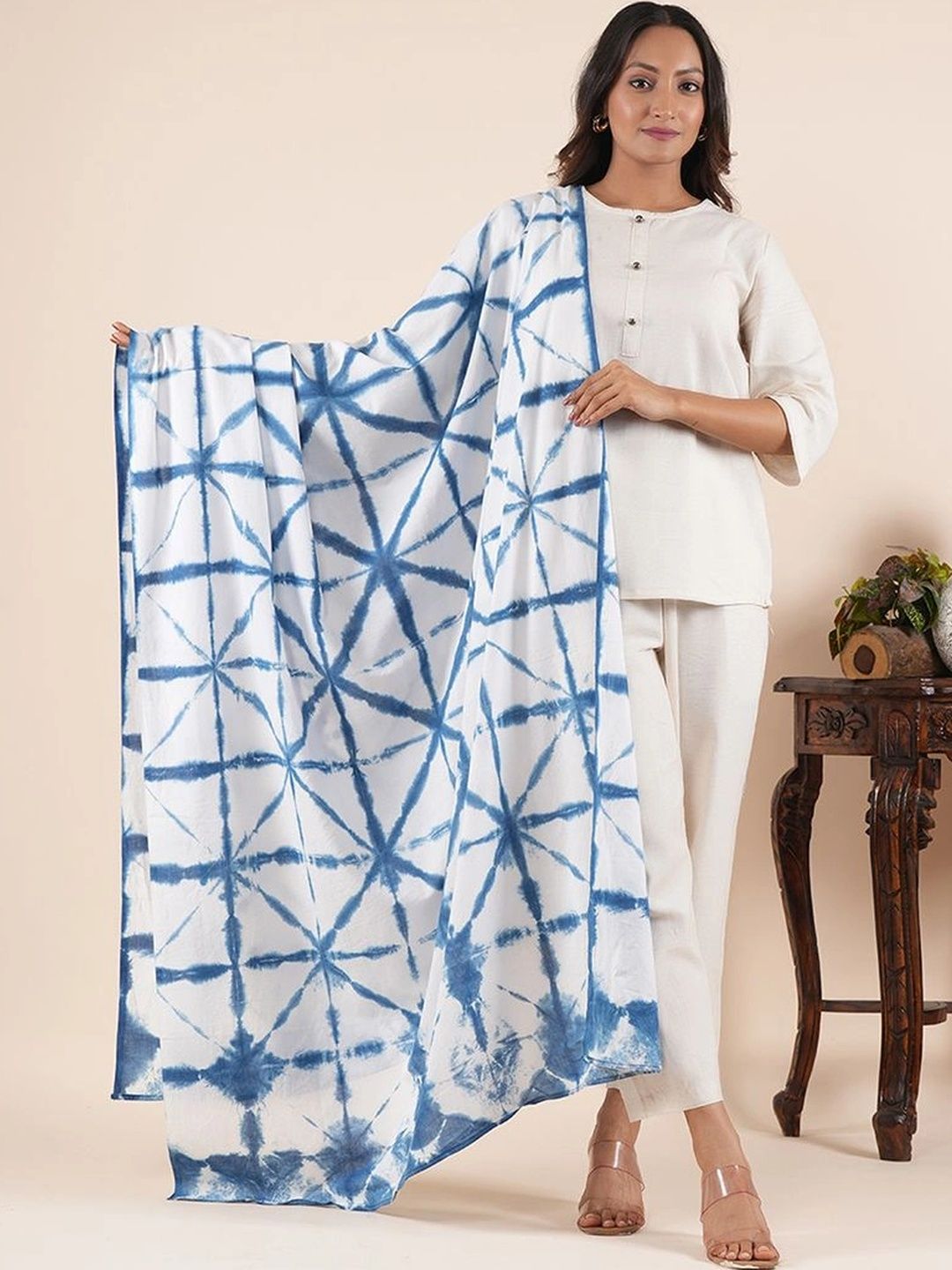 Style Shoes Dyed Pure Cotton Tie and Dye Dupatta-picture-21