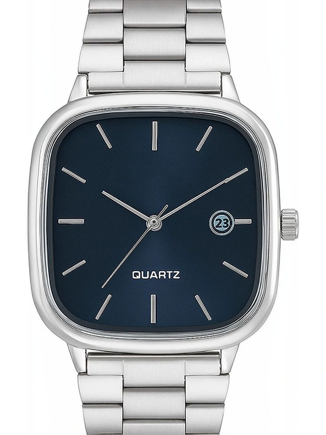 SHREEDATT Men Dial & Stainless Steel Analogue Date Aperture Watch AVM 031 BLUE-image-36