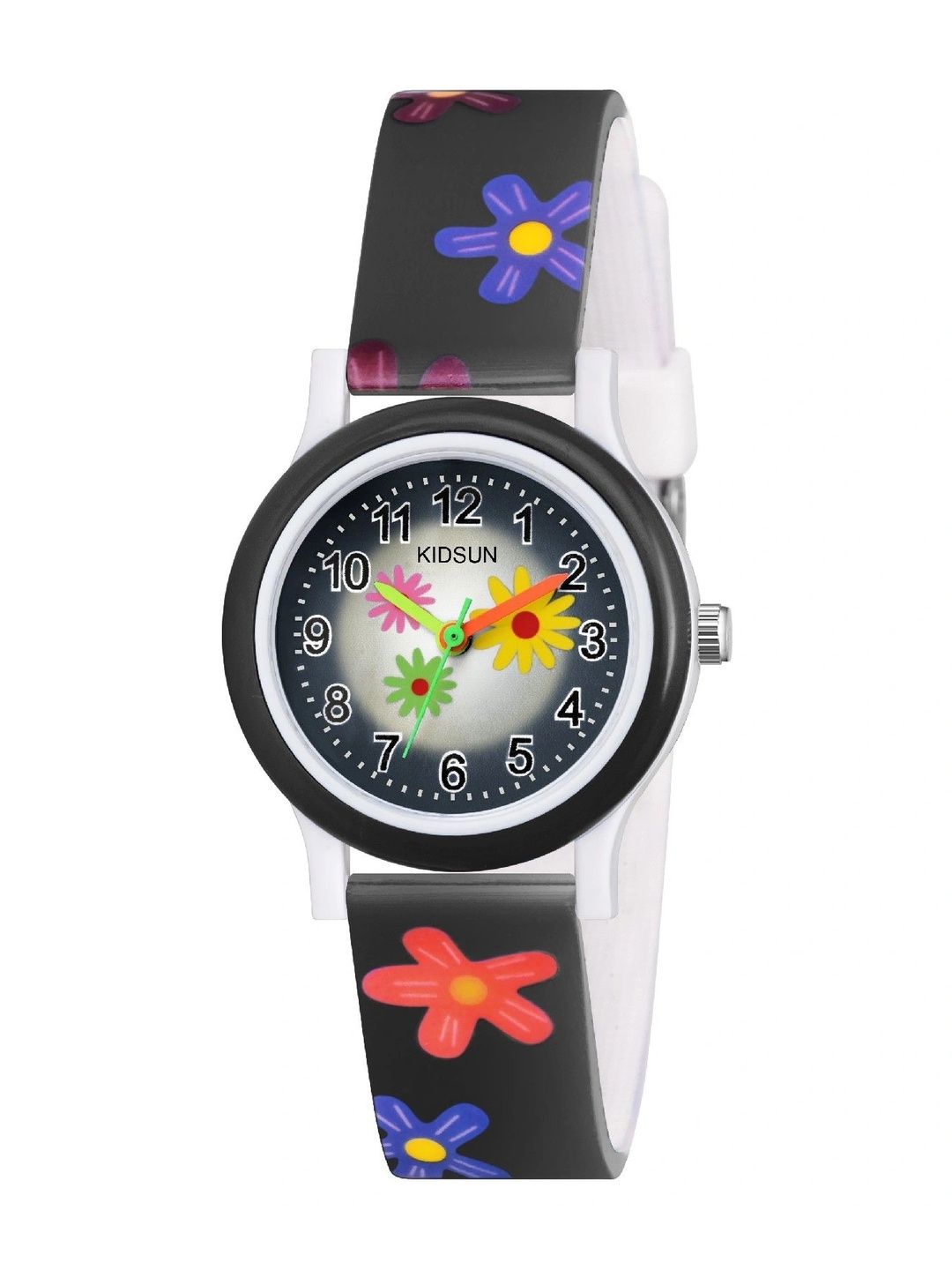 KIDSUN Girls Printed Dial & Straps Analogue Multi Function Watch W921_BLACK_BLACK-picture-46