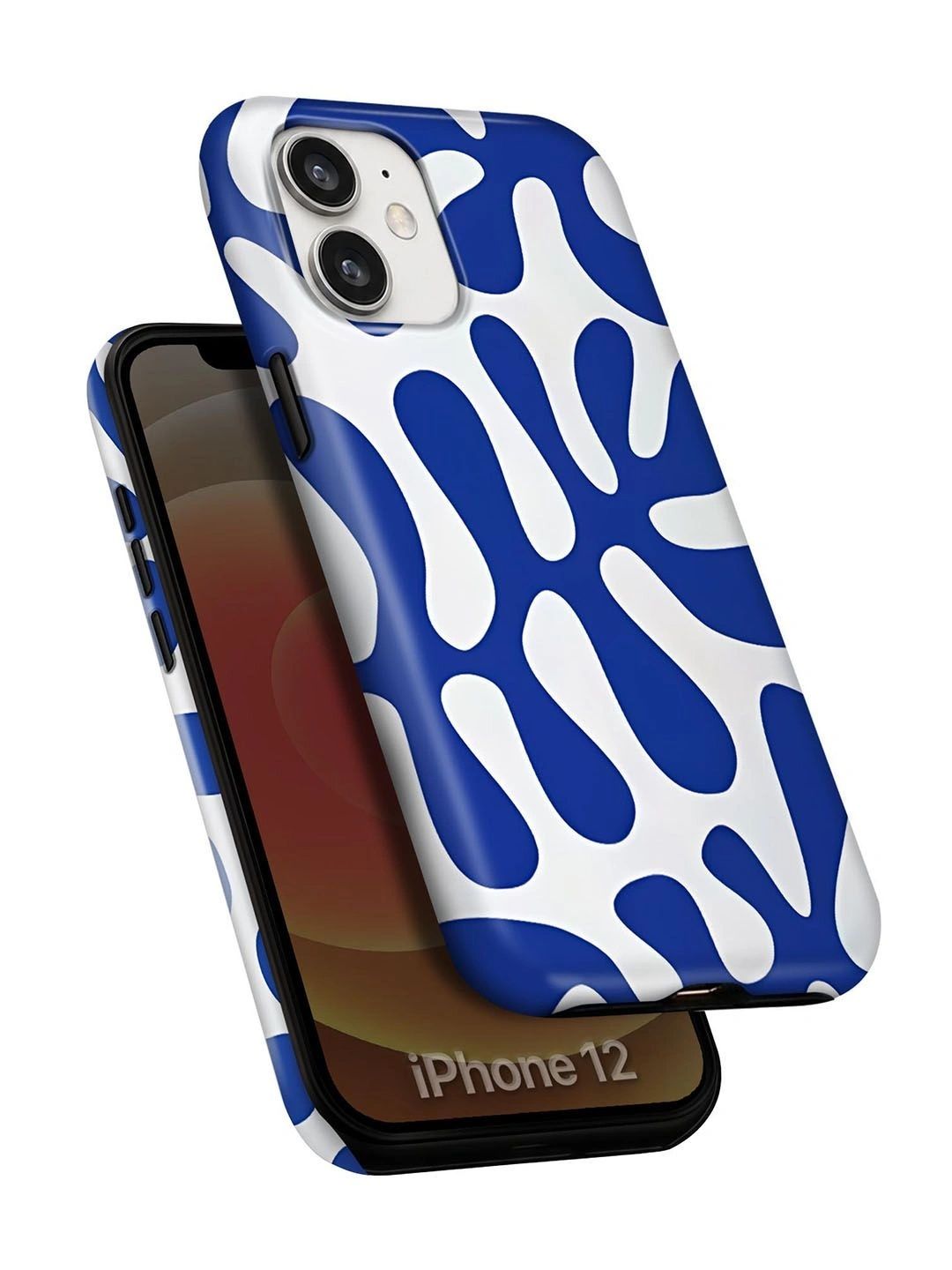 QRIOH Abstract Printed iPhone 12 Back Case Mobile Accessories-picture-19