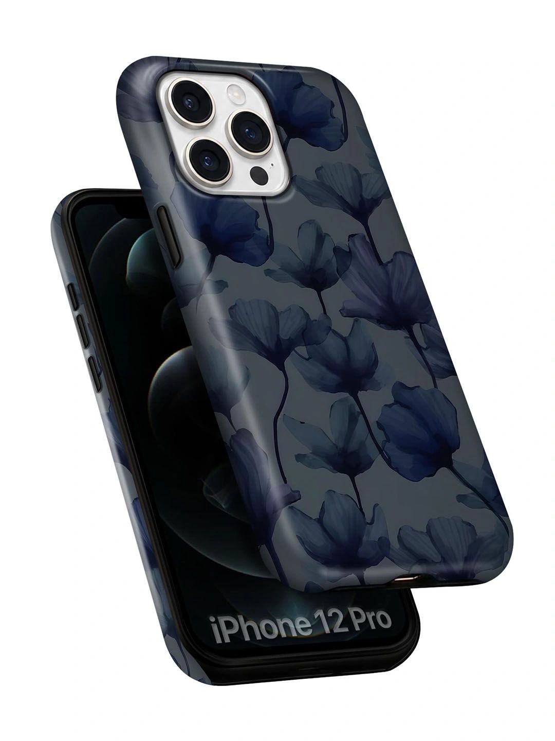 QRIOH Floral Printed iPhone 12 Pro Back Case Mobile Accessories-picture-57