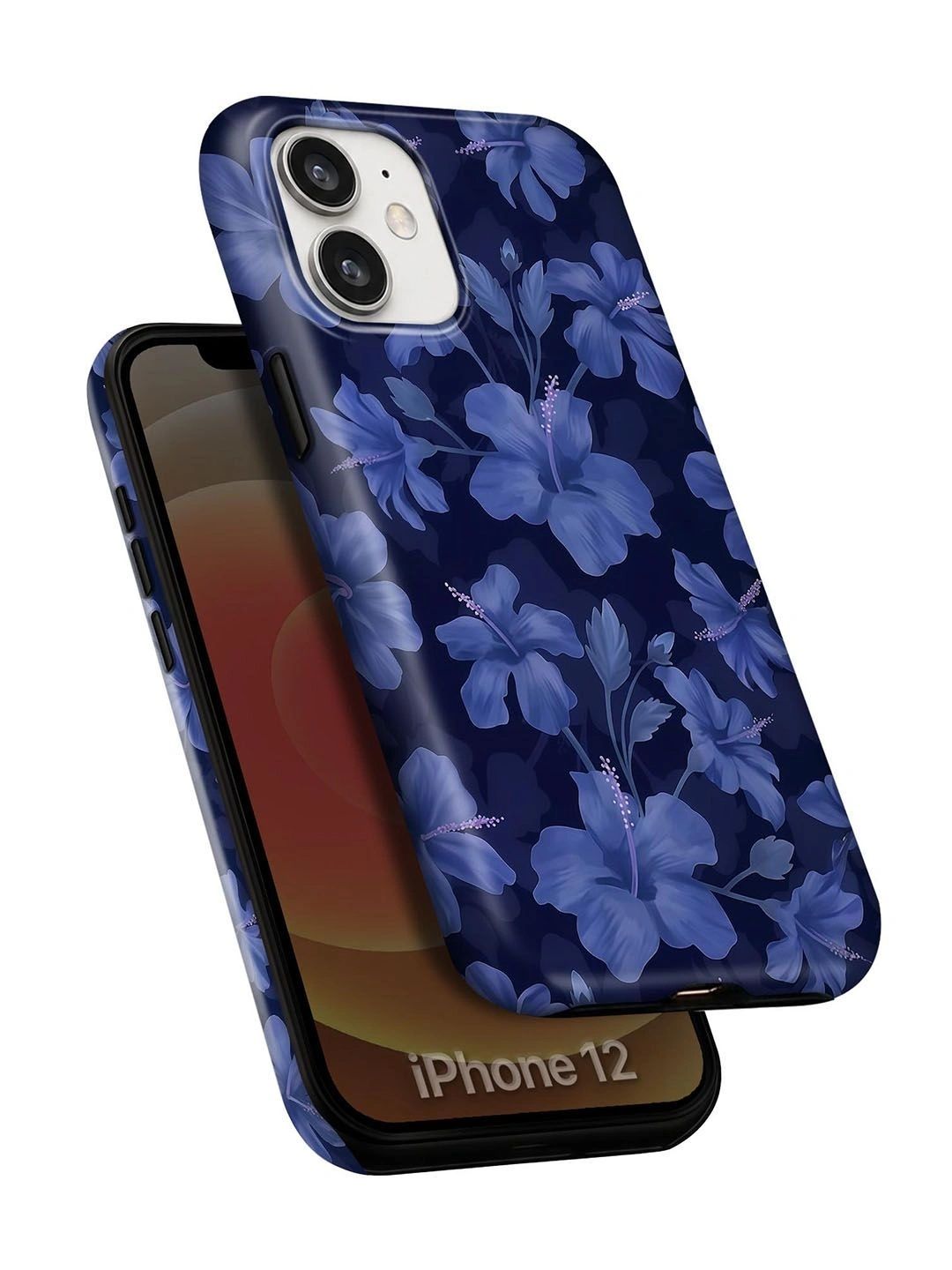 QRIOH Floral Printed iPhone 12 Back Case Mobile Accessories-picture-49