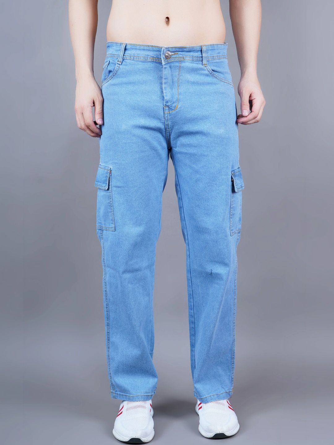 Metronaut Men Classic Easy Wash Cargos Trousers-picture-55