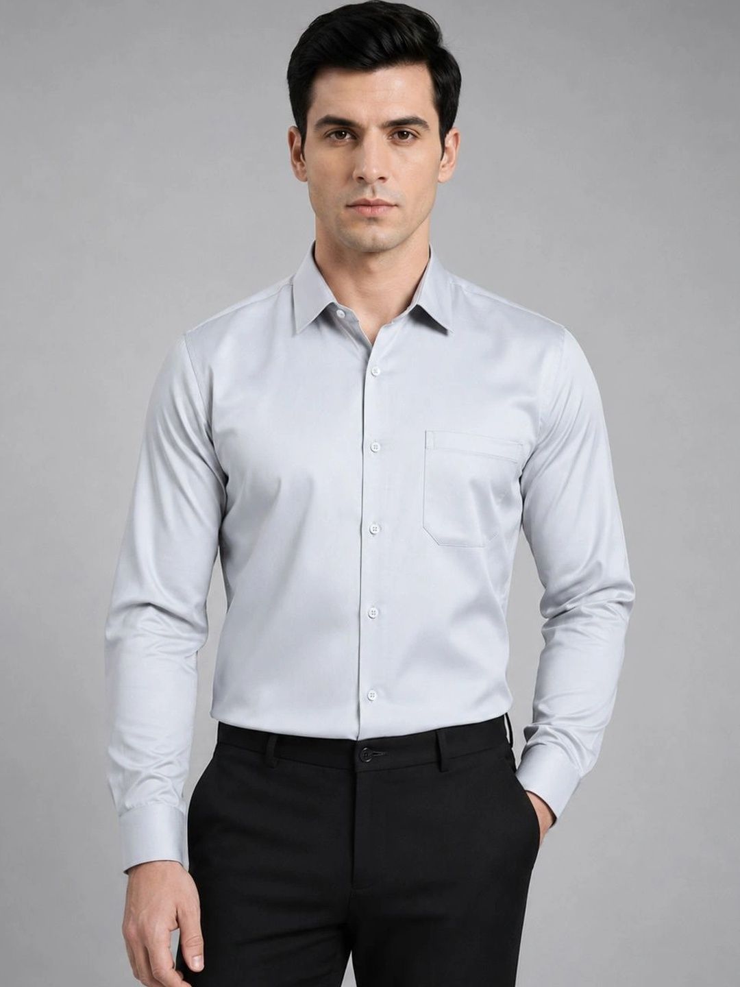 Indian Needle Men Classic Formal Shirt-image-15