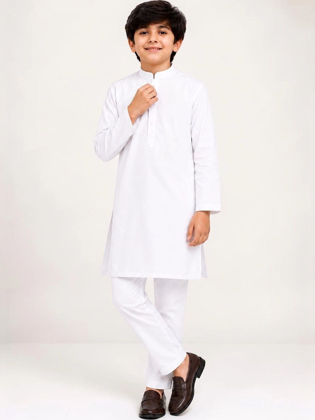 KALINI Boys Regular Kurta with Trousers-picture-15