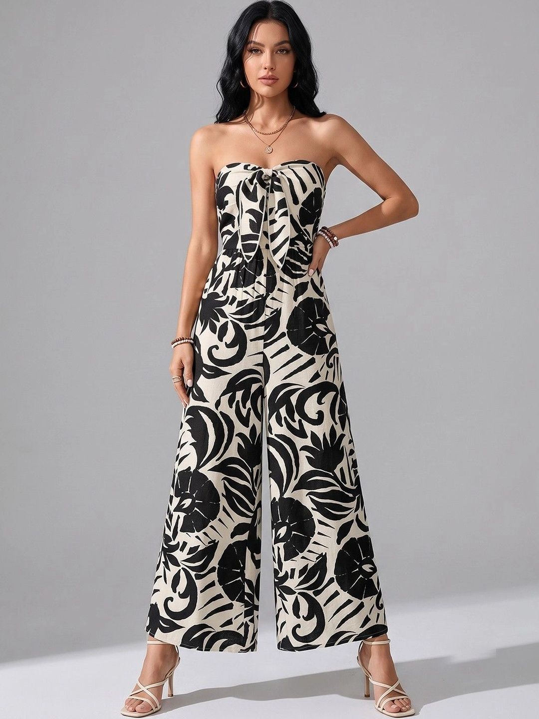 Routes by All About You Strapless Printed Basic Jumpsuit-picture-55