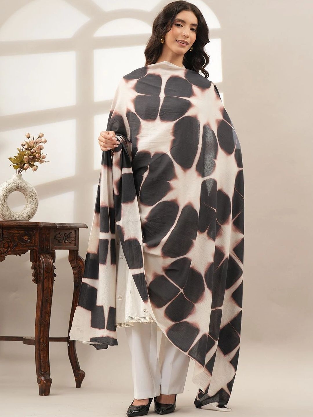 Style Shoes Dyed Pure Cotton Tie and Dye Dupatta-picture-16