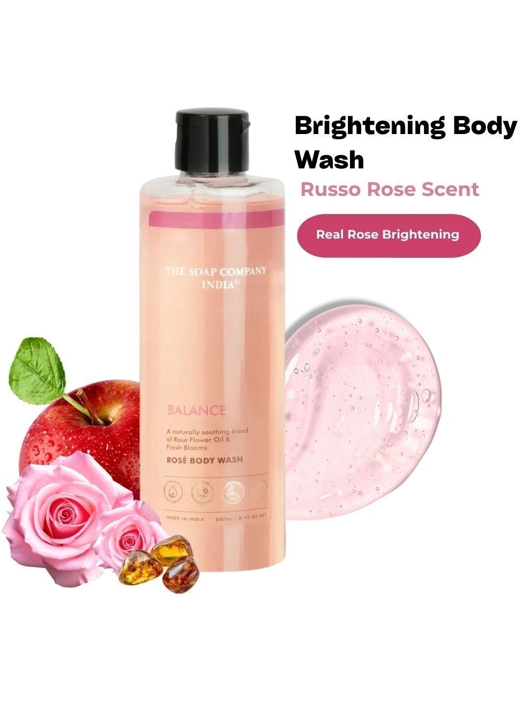 THE SOAP COMPANY Unisex INDIA Rose Balance Body Wash - 250 ml-image-35