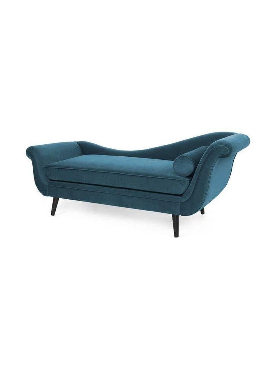 INDIAWOODMART Teal Blue Wooden 2 Seater Sofa-picture-27
