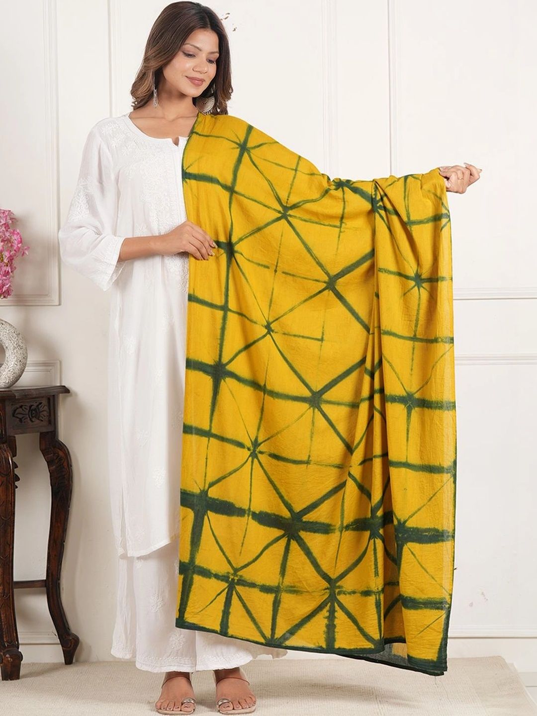 Style Shoes Dyed Pure Cotton Tie and Dye Dupatta-picture-31