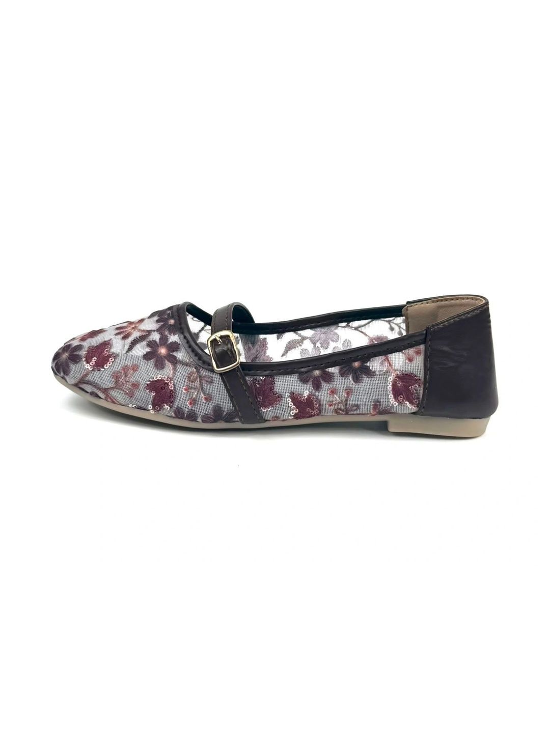 ZORILUXE Women Printed Embroidered Flats-image-2