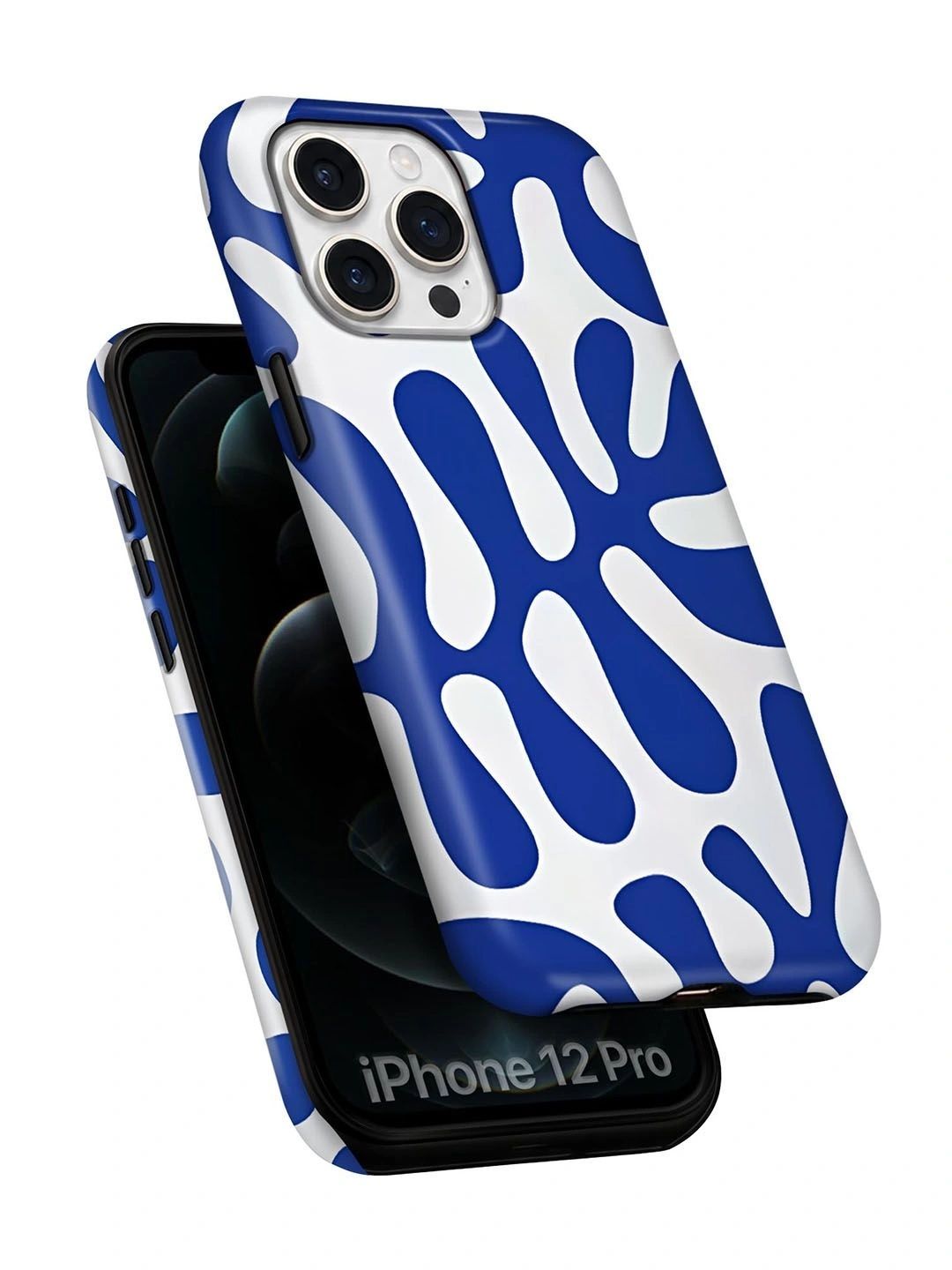 QRIOH Abstract Printed iPhone 12 Pro Back Case Mobile Accessories-picture-21