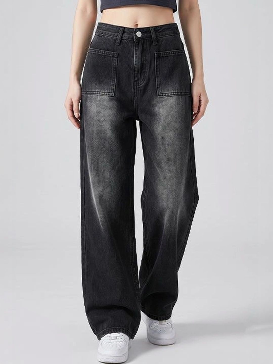 Suo Women Regular Fit Mid-Rise Heavy Fade Jeans-picture-26