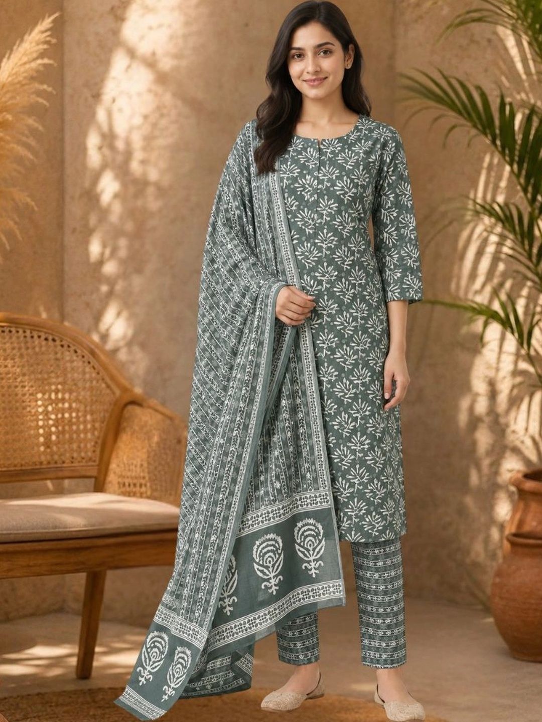 DATTA BUTTI Printed Unstitched Dress Material-picture-51