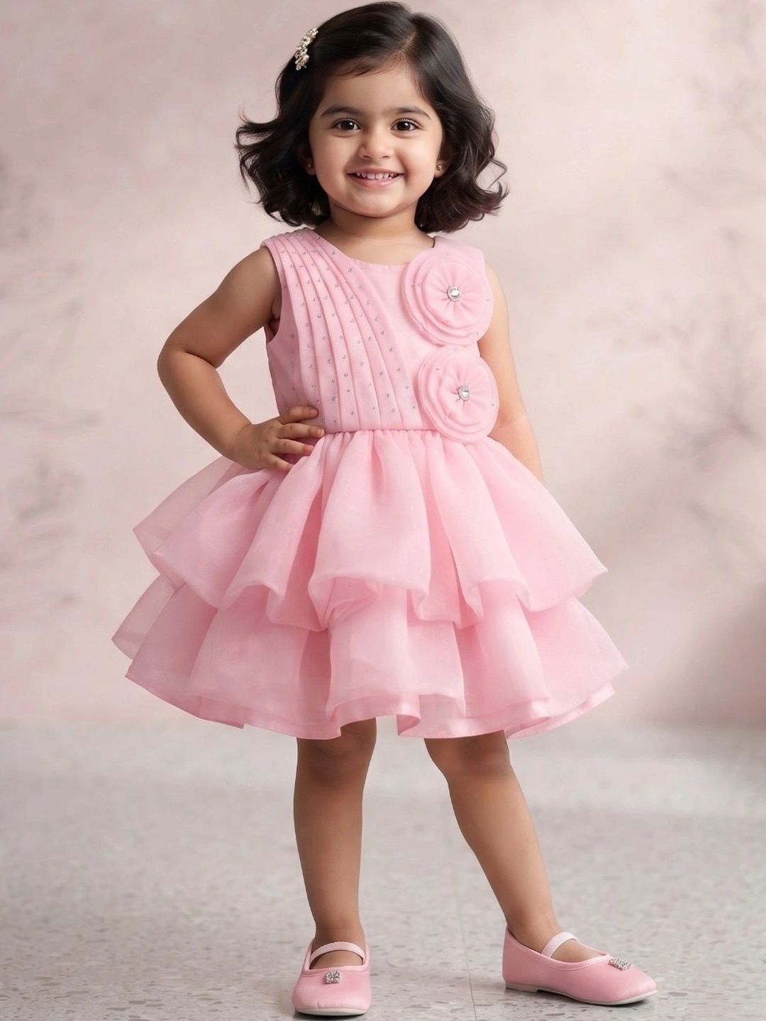 Blabber Ruffled A-Line Dress-picture-46