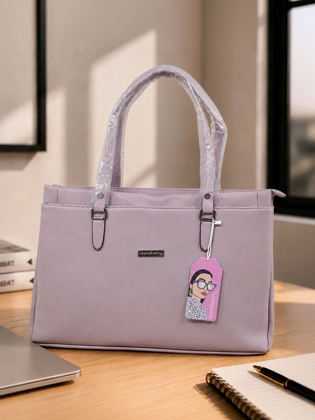 DressBerry PU Structured Tote Bag-picture-26