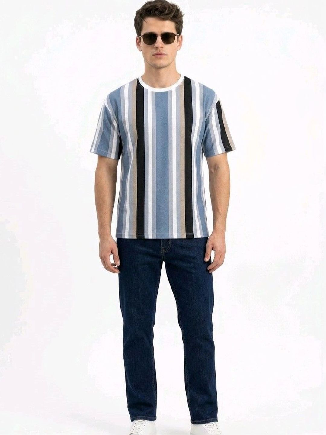 Metronaut Men Striped Pure Cotton T-shirt-picture-26