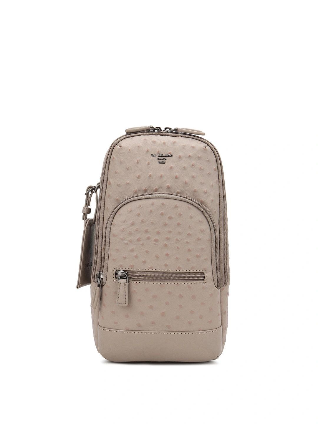 Da Milano Men Textured Messenger Bag-image-13