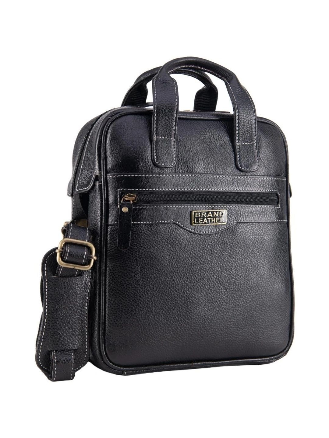 BRAND LEATHER Men Textured Messenger Bag-picture-25