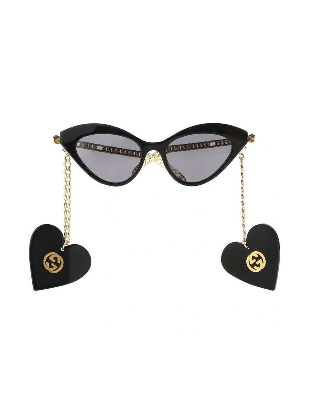 Gucci Women Grey Lens & Black Cateye Sunglasses with-image-40