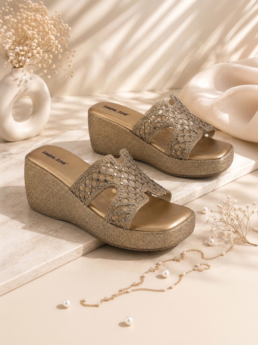SANDALZONE Embellished Party Wedge Sandals-picture-37