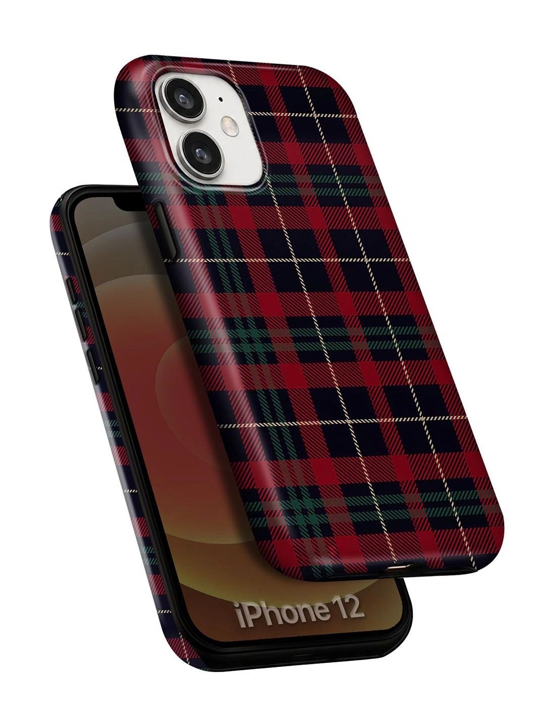 QRIOH Geometric Printed iPhone 12 Back Case Mobile Accessories-picture-39