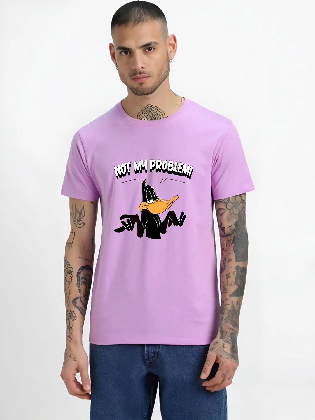 HESHA Men Looney Tunes Printed T-shirt-picture-53