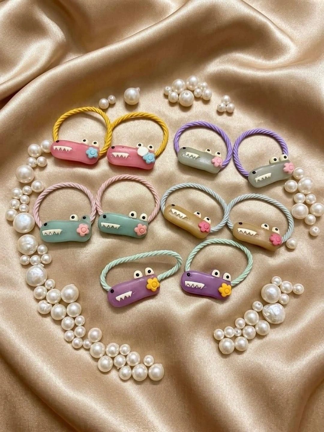 Radhya Accessories Girls Embellished Ponytail Holders-picture-23